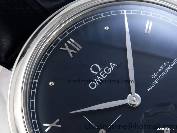 1221 De Ville Power Reserve SS MKF 1:1 Best Edition Black Dial on Black Leather Strap A Packable 7744